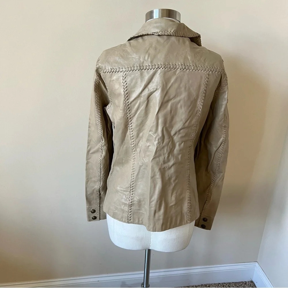 Free People We thefree crescent moon genuine leather jacket 17892 - Picture 7 of 10